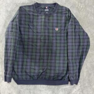 Vintage 90s Chaps Ralph Lauren Polo Plaid Crewneck Sweater Sweatshirt Men’s L